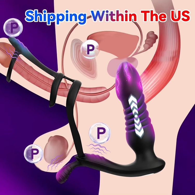pornhint Pornhint Remote Control Telescopic Anal Vibrator Dick Thrusting Prostate Massager for Men Toy