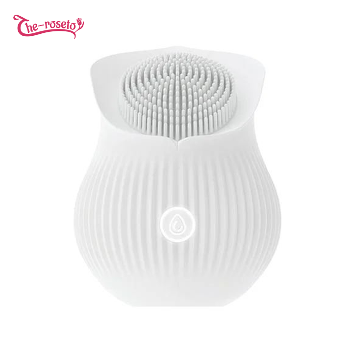Brush Style Rose Vibrator Rose Sex Toy in White