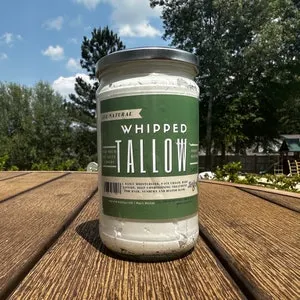 pornhint Pornhint All Natural Whipped Tallow, 24oz, Grass Fed Finished Beef Tallow Moisturizer