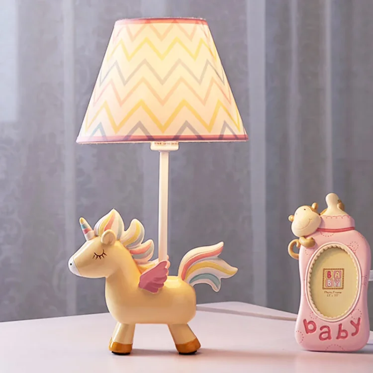 Unicorn Cartoon Table Lamp-Protect Children's Eyesight