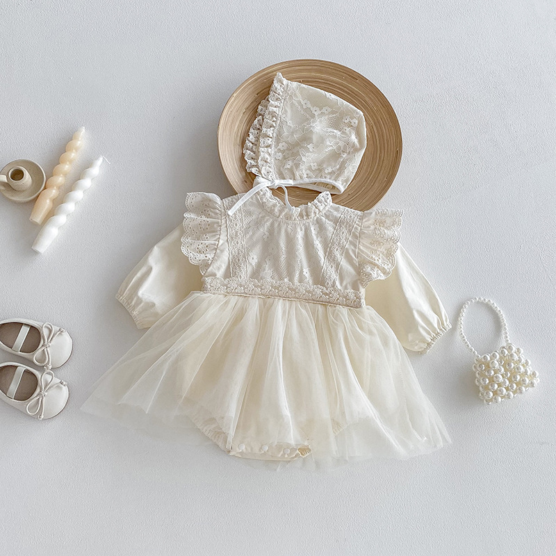 【MABLl】ロンパース&ボンネット MABLI 小人 ロンパース ボンネットセット