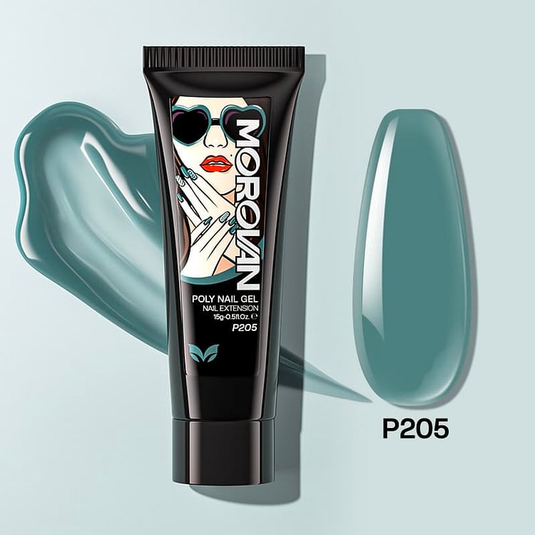 Dark Green Poly Nail Gel