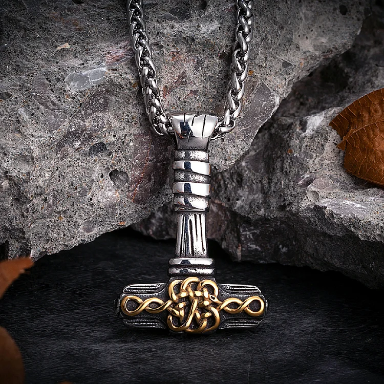 Viking Thor's Hammer Stainless Steel Necklace