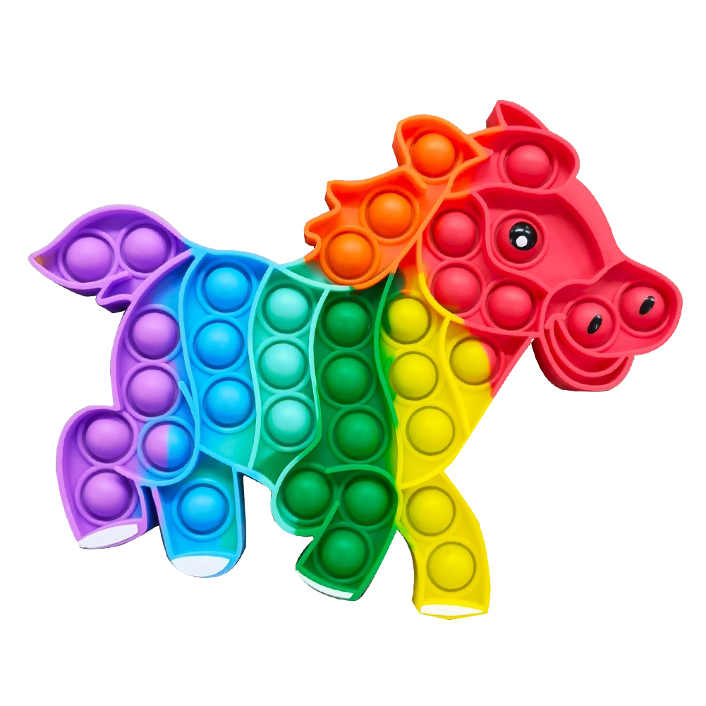 Silicone Cartoon Horse Push Bubble Anti Stress Fidget Sensory Toys Rainbow, 501 Original
Silicone Cartoon Horse Push Bubble Anti Stress Fidget Sensory Toys Rainbow, 501 Original