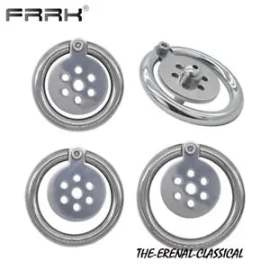 pornhint Pornhint 36mm Lightweight Slice Small Cage Stainless Steel Chastity Belt Lock Polished