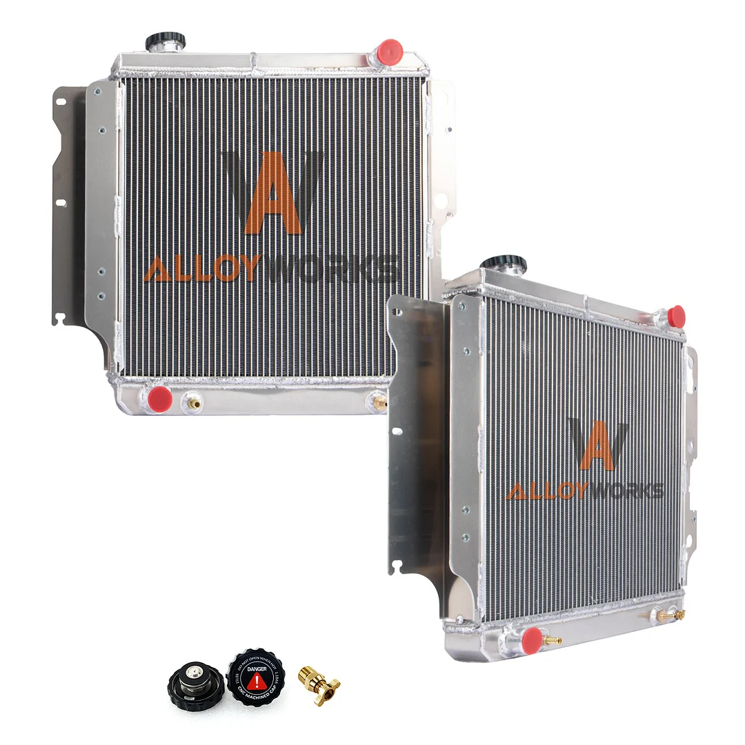 Alloyworks 3 Row All Aluminum Radiator For 87-06 Jeep Wrangler YJ TJ 2.4L 2.5L 4.0L 4.2L AT