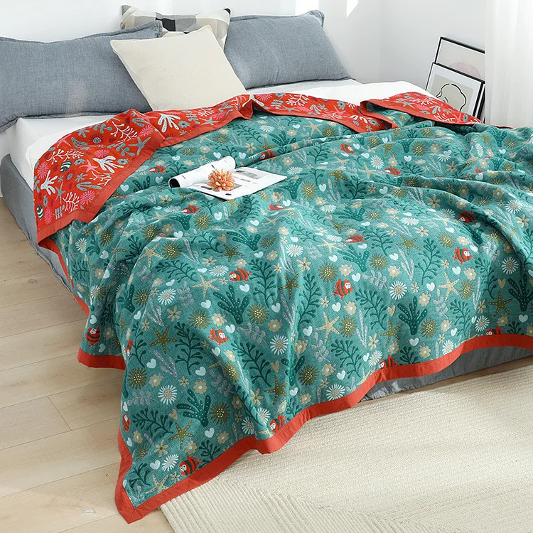 Bohemia Jacquard Cotton Bedcover Sofa Blanket