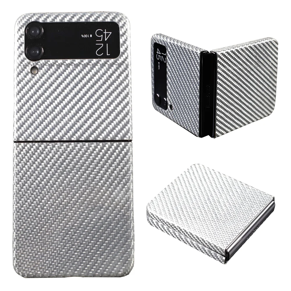 Luxury Carbon Fiber Kevlar Anti-fall Phone Case For Galaxy Z Flip4