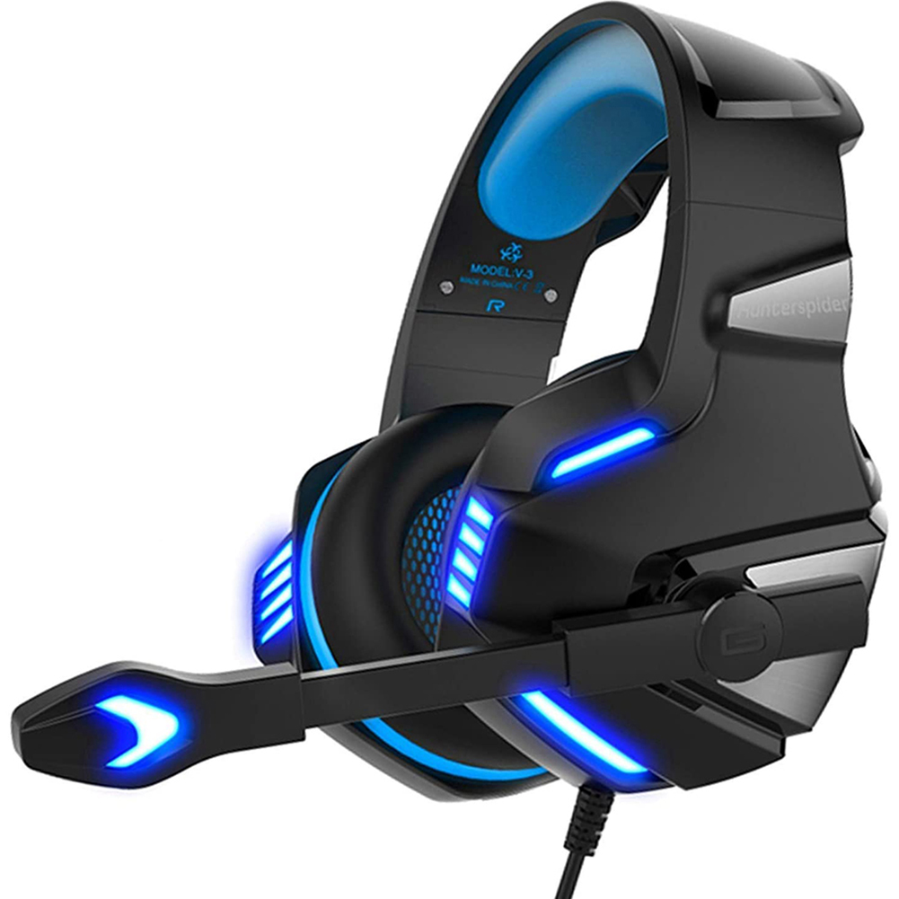 V-3 Stereo Gaming Headset Wired Headphones with Mic + LED Light for PS4 PC, 501 Original
V-3 Stereo Gaming Headset Wired Headphones with Mic + LED Light for PS4 PC, 501 Original