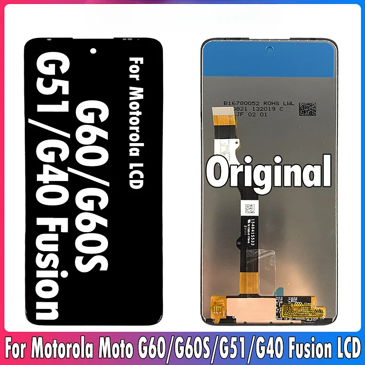 6.8inch Original For Motorola Moto G60 LCD Display Touch Screen Digitizer Assembly For Moto G60S G40 Fusion LCD G51 Display