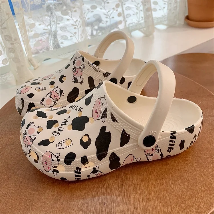 Cute Cow Crocs Shoes