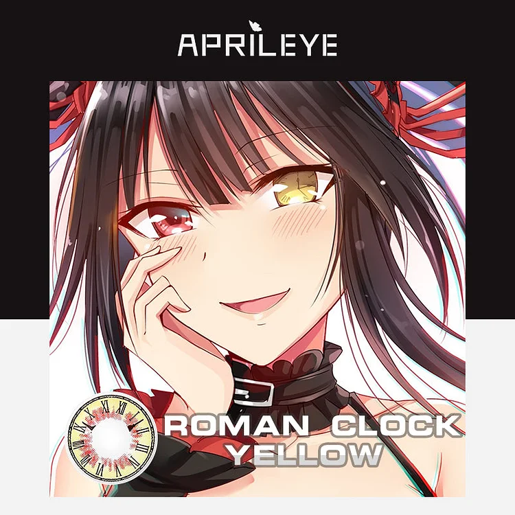 Aprileye Roman Clock Yellow