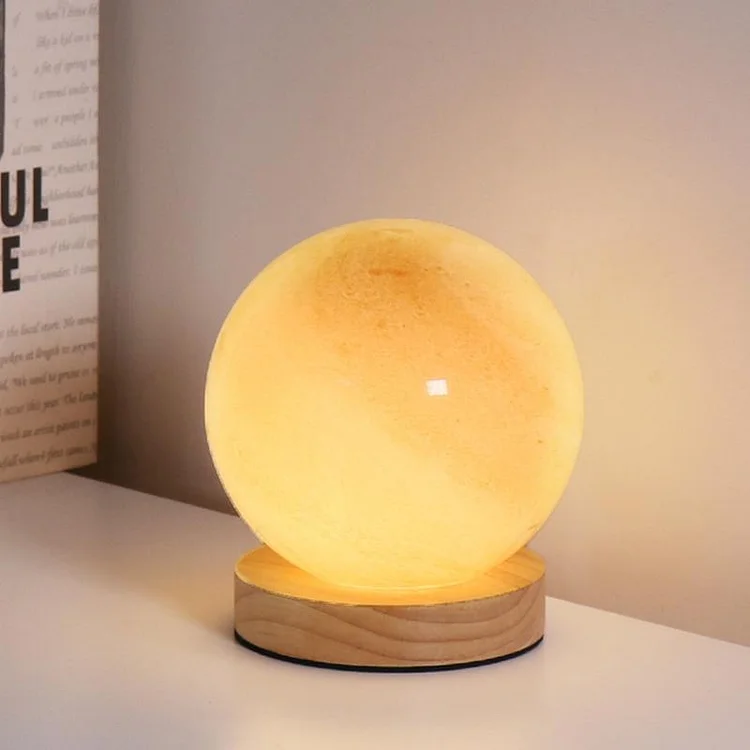 LED Glass Balls Shape Night Light Bedroom Table Lamps Desk lamps - Appledas