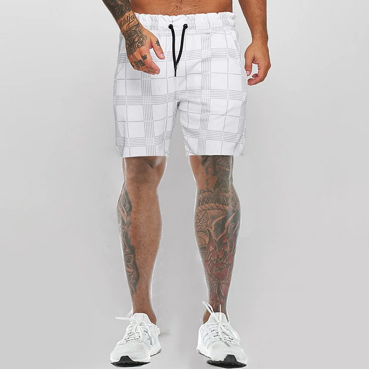 BrosWear Men's Sports Multi-pocket Cropped Cargo Shorts