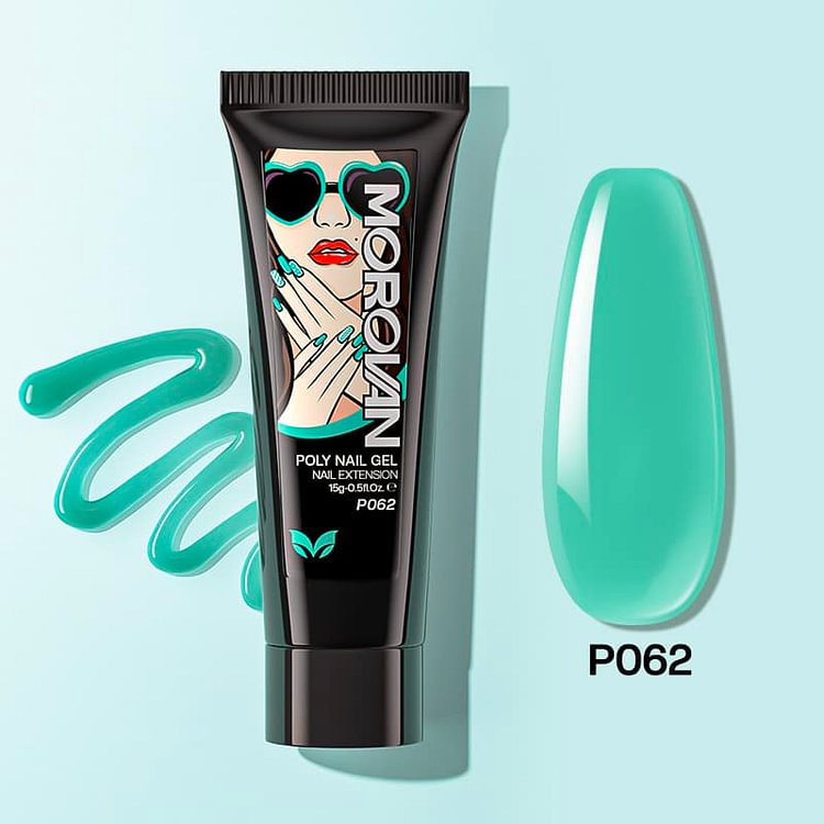 Dark Green Poly Nail Gel