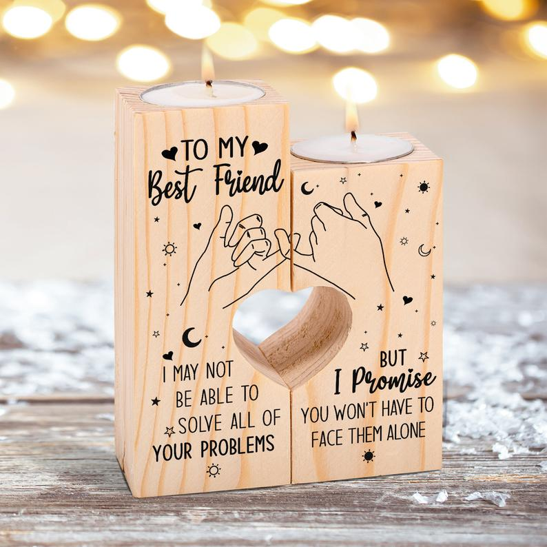 To My Bestie We'll be friendsCandle Holder Candlestick
