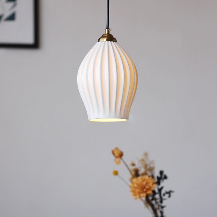 Vintage Post-modern Nordic Minimalist Ceramic Pendant Light