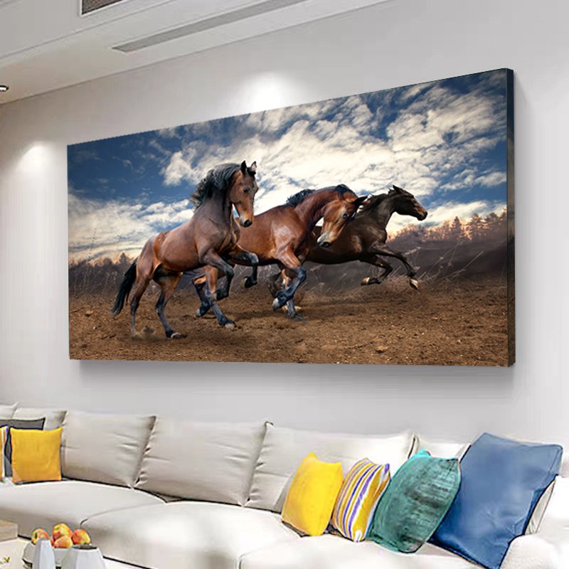 Modern large canvas Horse Canvas Wall Art
