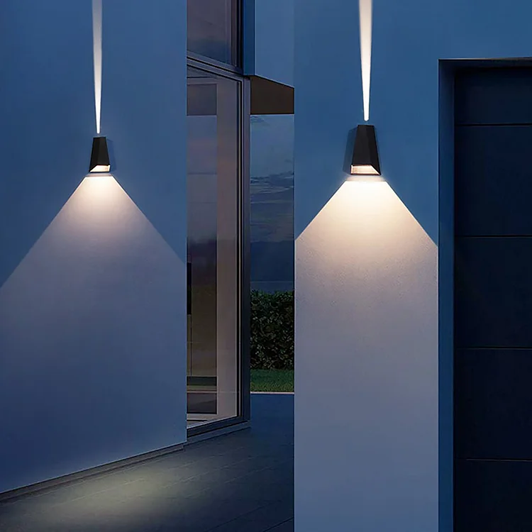 Up and Dwon Lighting LED Waterproof Black Creative Modern Porch Lights - Appledas