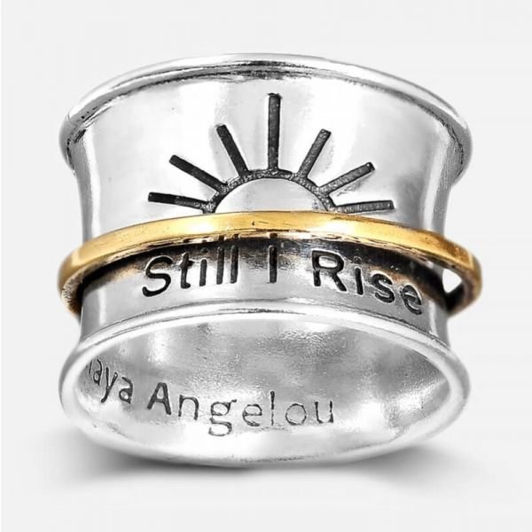 Still I Rise Spinner Ring Sterling Silver