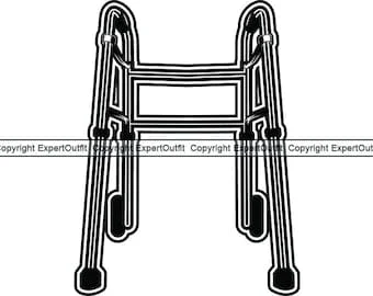 pornhint Pornhint Medical Walker Assisted Walking Device Physical Therapy Exercise Routine Walker Supplies Supply .SVG .PNG Clipart Vector Cricut Cut Cutting