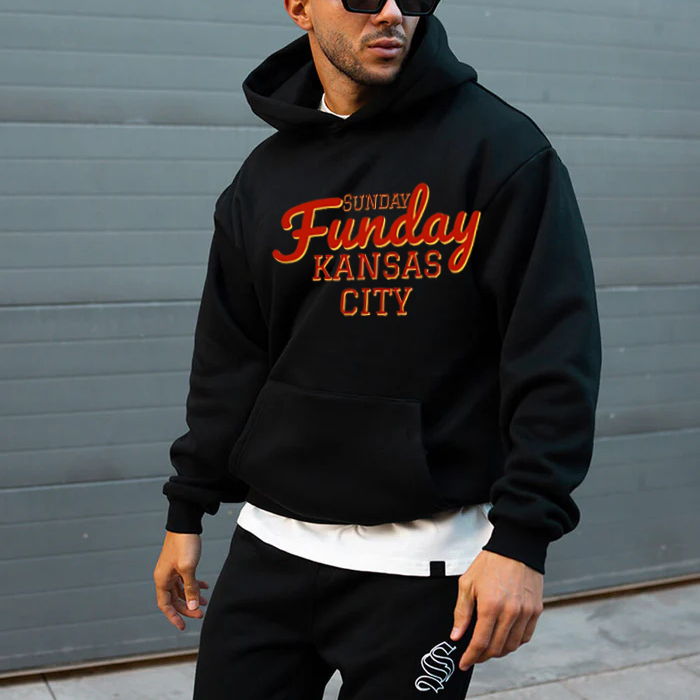 Sunday Funday Kansas City Printed Men's Hoodie - Devcarry