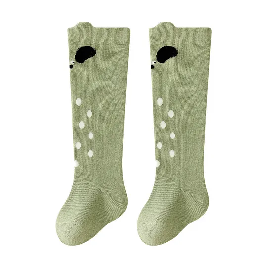 Baby Cute Cotton Cartoon Print High Elastic Knee Socks