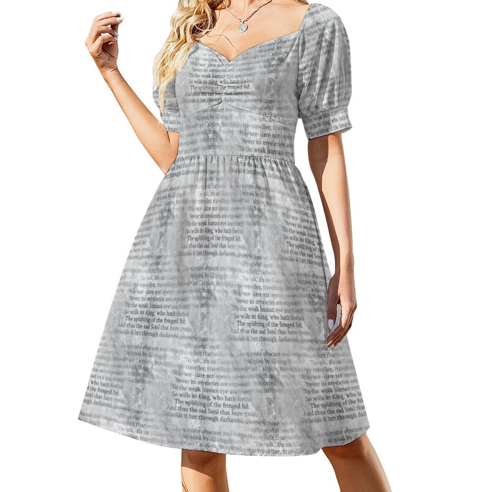 cute grey dresses Cute Round Neck Open Back Gray Lace Short Prom Dresses, Gray Lace Home –  Lwt Dress main image 1