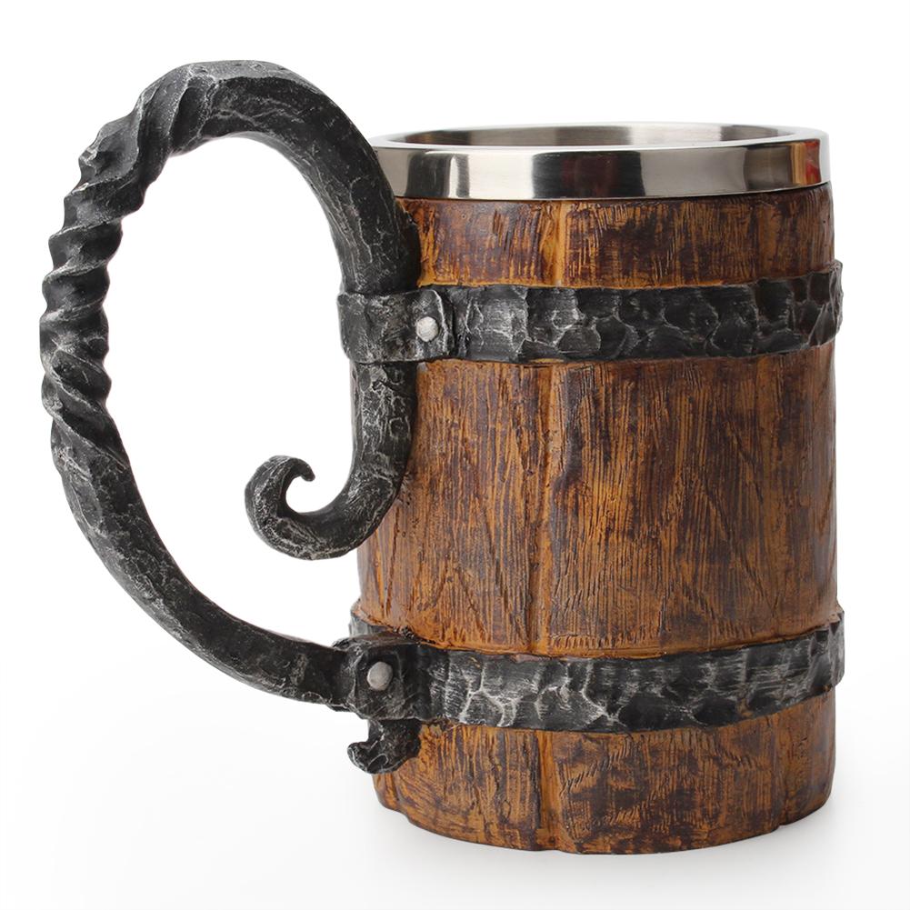 500ml Simulation Crude Wood Mug Double Wall Insulated Beer Cup Wine Tumbler, 501 Original
500ml Simulation Crude Wood Mug Double Wall Insulated Beer Cup Wine Tumbler, 501 Original