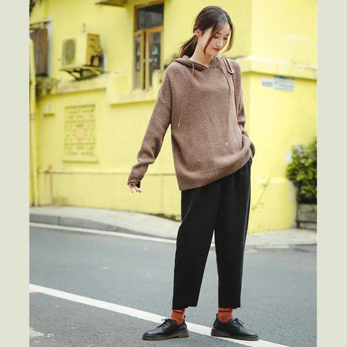 2019 Cute Loose Hoodie Sweater Fleece Women Casual Tops