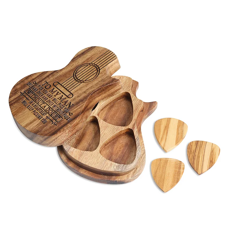 To Your Man Guitar Pick Box with 3 Picks "I Will Keep Picking You"