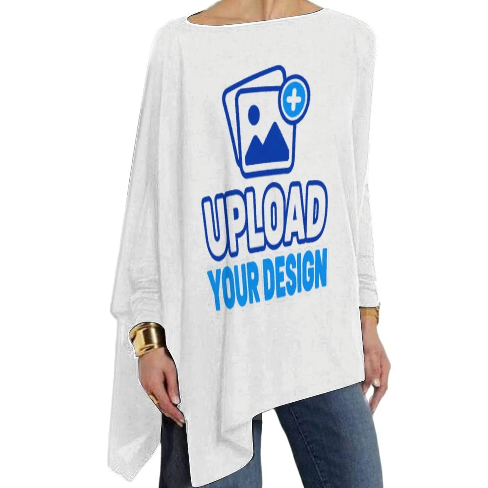 Women's Asymmetric Long-Sleeve Pullover custom product image 9