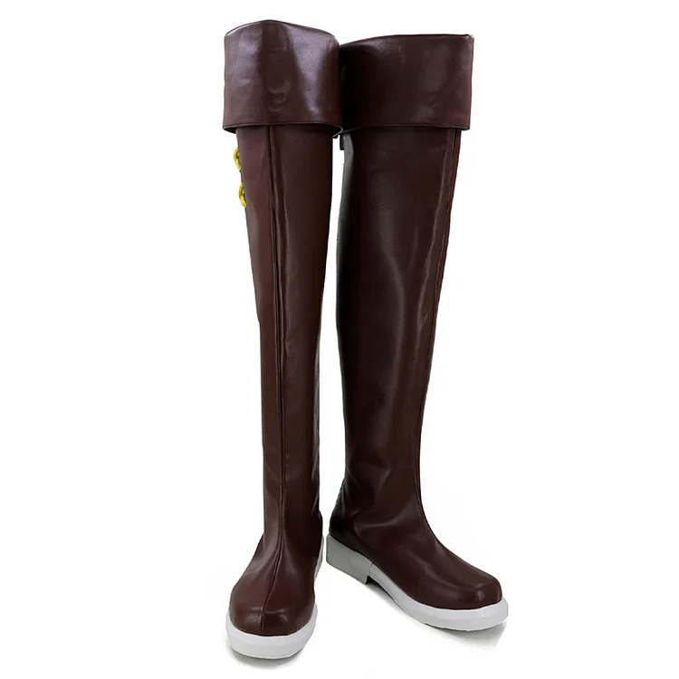 Heartfilia Brown Shoes Boots Cosplay Accessories Halloween Carnival Props