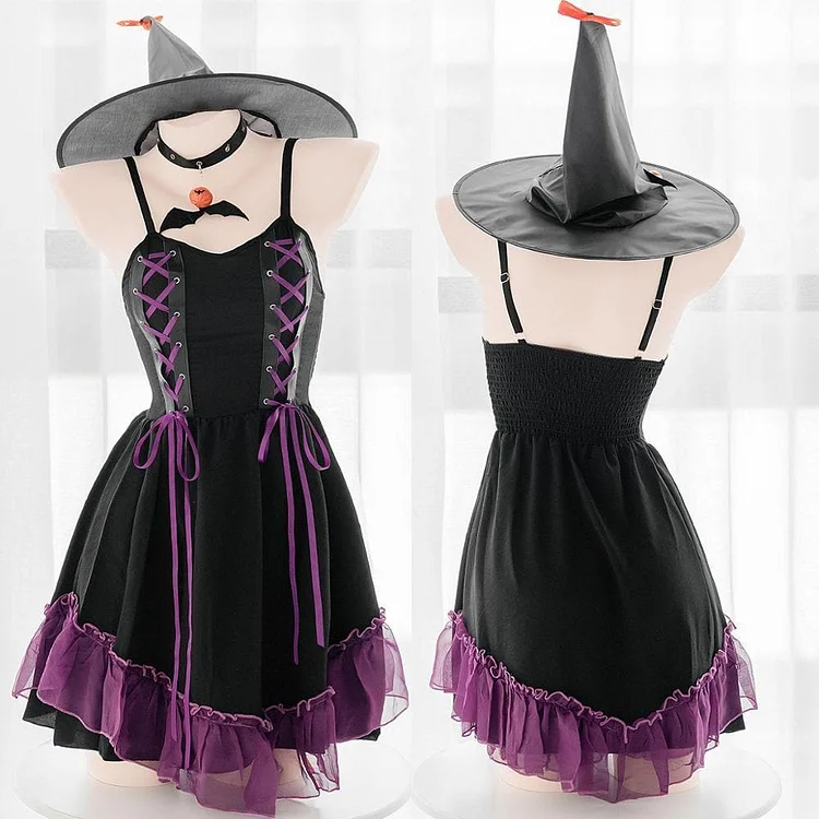 Sweet Cosplay Sling Retro Slim Dress EG0517