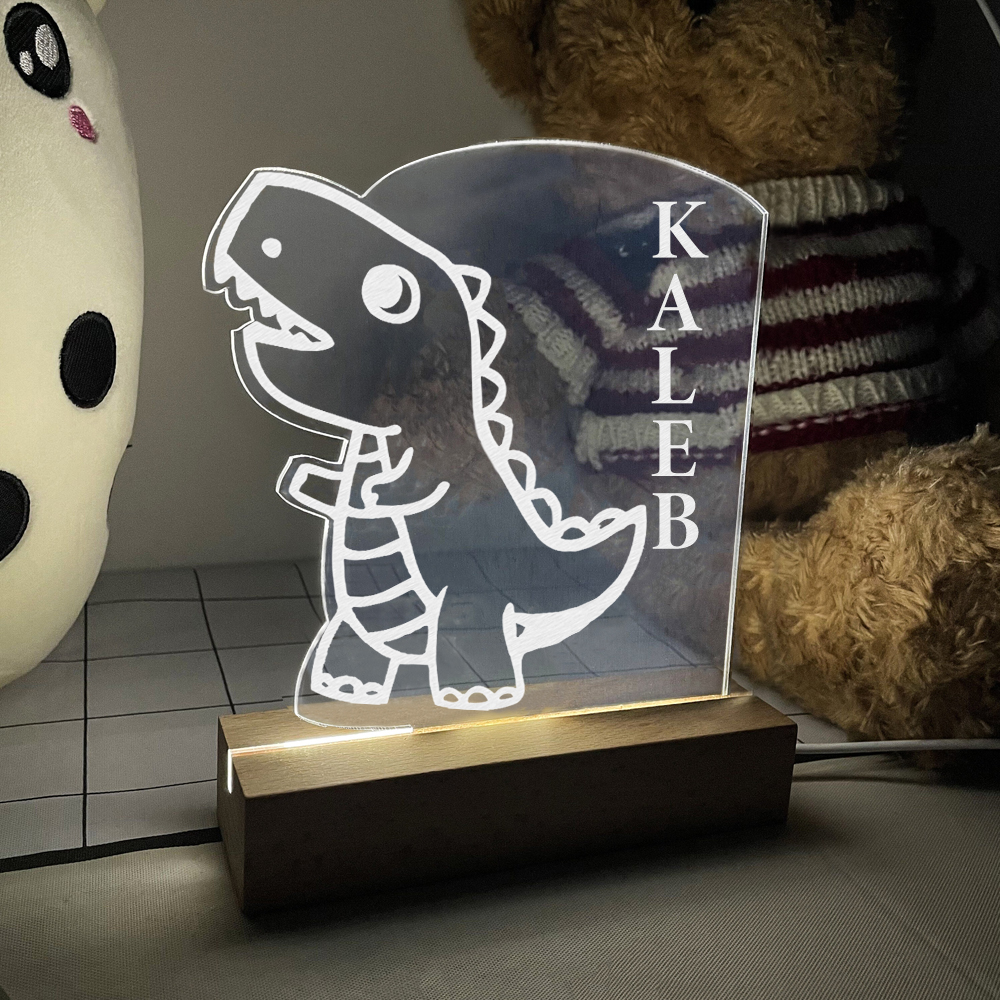 Lampe Dinosaure Lampe Murale En Bois Pour Enfants Veilleuse