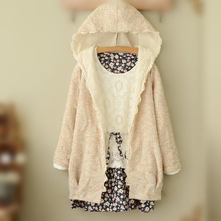 Sweet Spring Knitted Thin Loose Coat SP154018