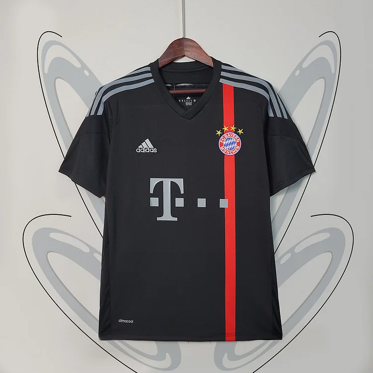 Retro 14-15 Bayern Munich Black   Football jersey retro