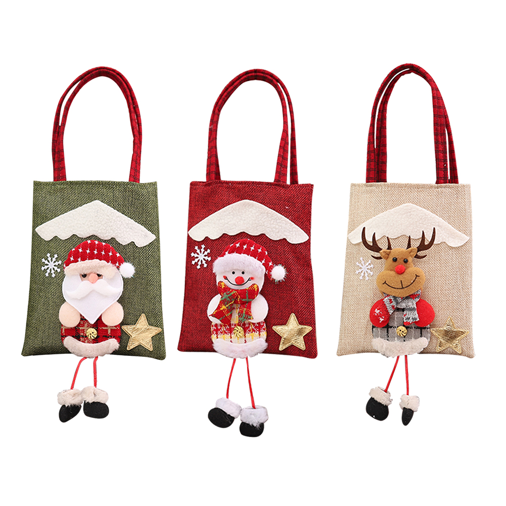 Christmas Ornament Linen Snowman Old Man Elk Cloud Doll Tote Bag with Foot, Snow man, 501 Original
Christmas Ornament Linen Snowman Old Man Elk Cloud Doll Tote Bag with Foot, Snow man, 501 Original