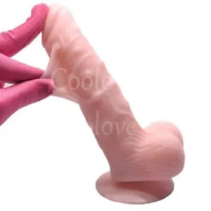 pornhint Pornhint NEW LISTINGReal Foreskin Dildo - 8.3 Inch Dual Layer Big Dildo Suction Cup Dong