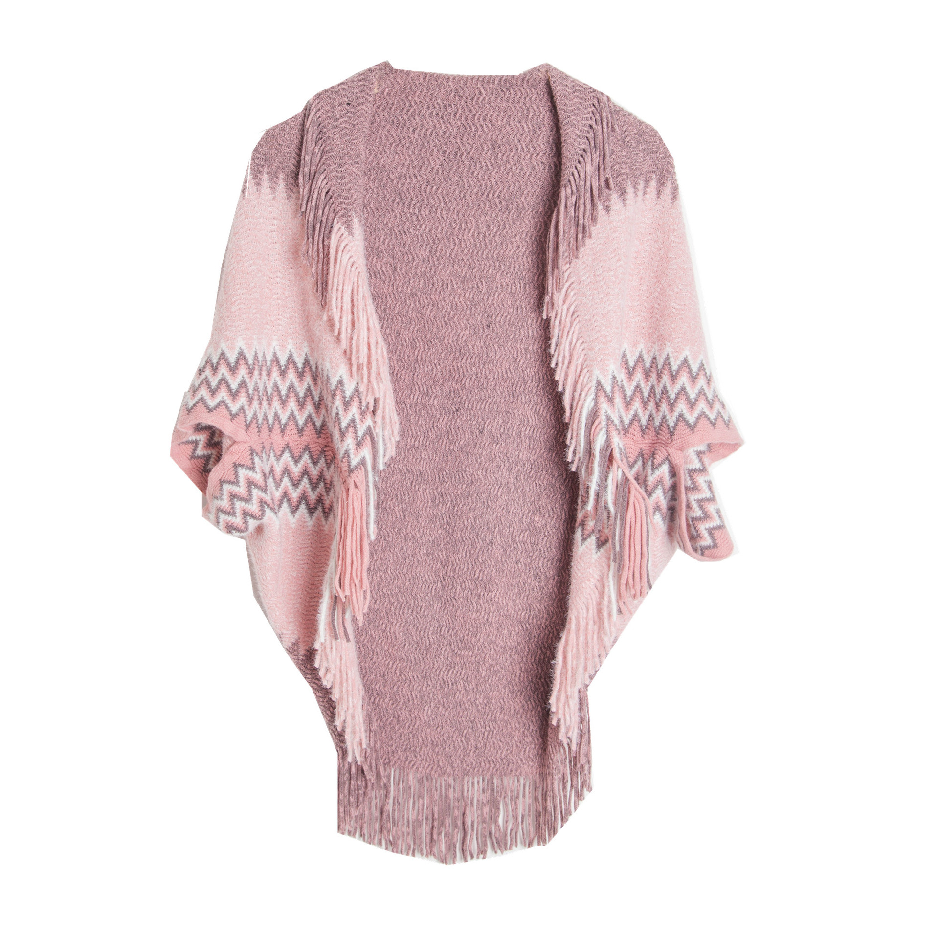 New Spring and Winter Cuff Bat Shirt for Women Knitted Fringe Cape Wowoshe