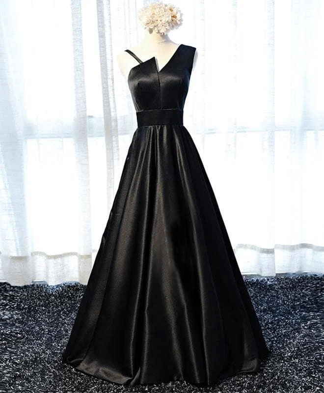 Stylish Satin Long Prom Gown, Formal Dress