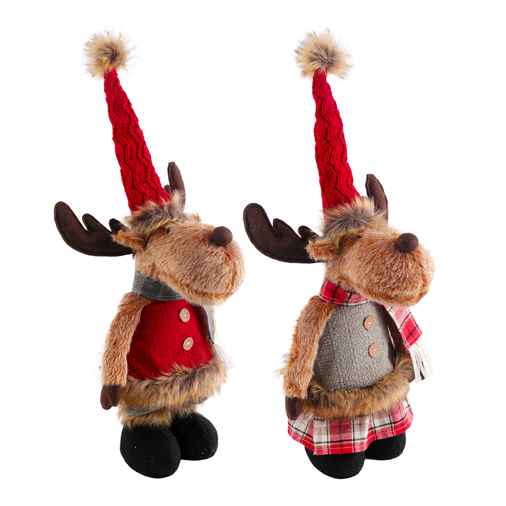 Retractable Christmas Standing Doll Elk in Plaid Home Xmas Decor Kids Gifts, Red, 501 Original
Retractable Christmas Standing Doll Elk in Plaid Home Xmas Decor Kids Gifts, Red, 501 Original