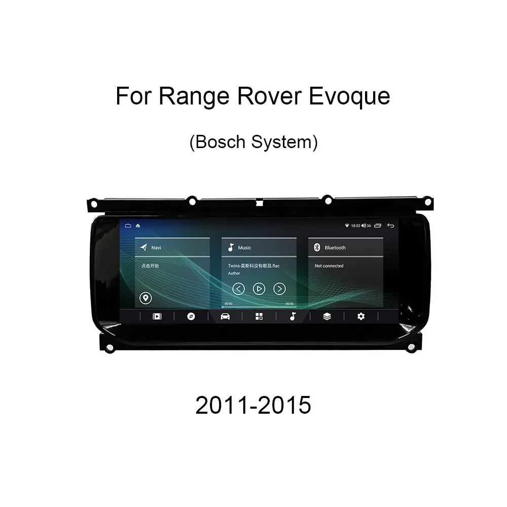 10,25 Zoll Android Auto GPS Bildschirm Upgrade Multimedia Player für Land Rover Range Rover Evoque mit Bosch System L538