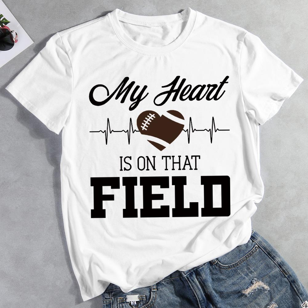 My Heart is on That Field Football  T-shirt Tee -012237-Guru-buzz