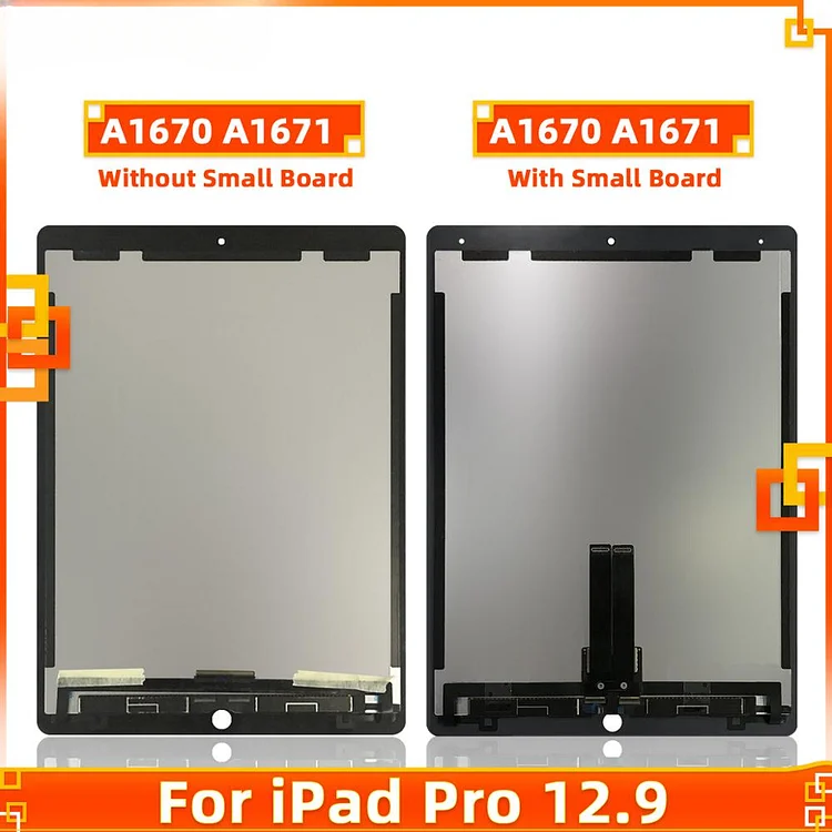 For iPad Pro 12.9 A1670 A1671 LCD Display Touch Screen Digitizer Sensors Assembly LCD Panel For iPad 12.9 2nd with Small Board