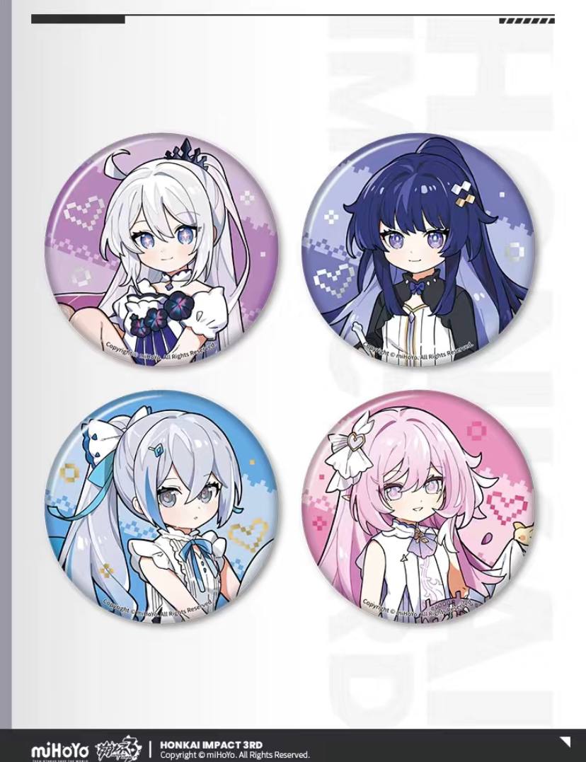 Honkai 3d Official Pins