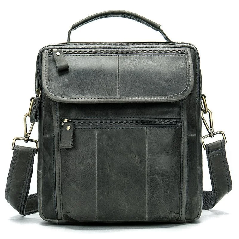 Men's Retro Casual Leather Business Handbag Crossbody Bag
