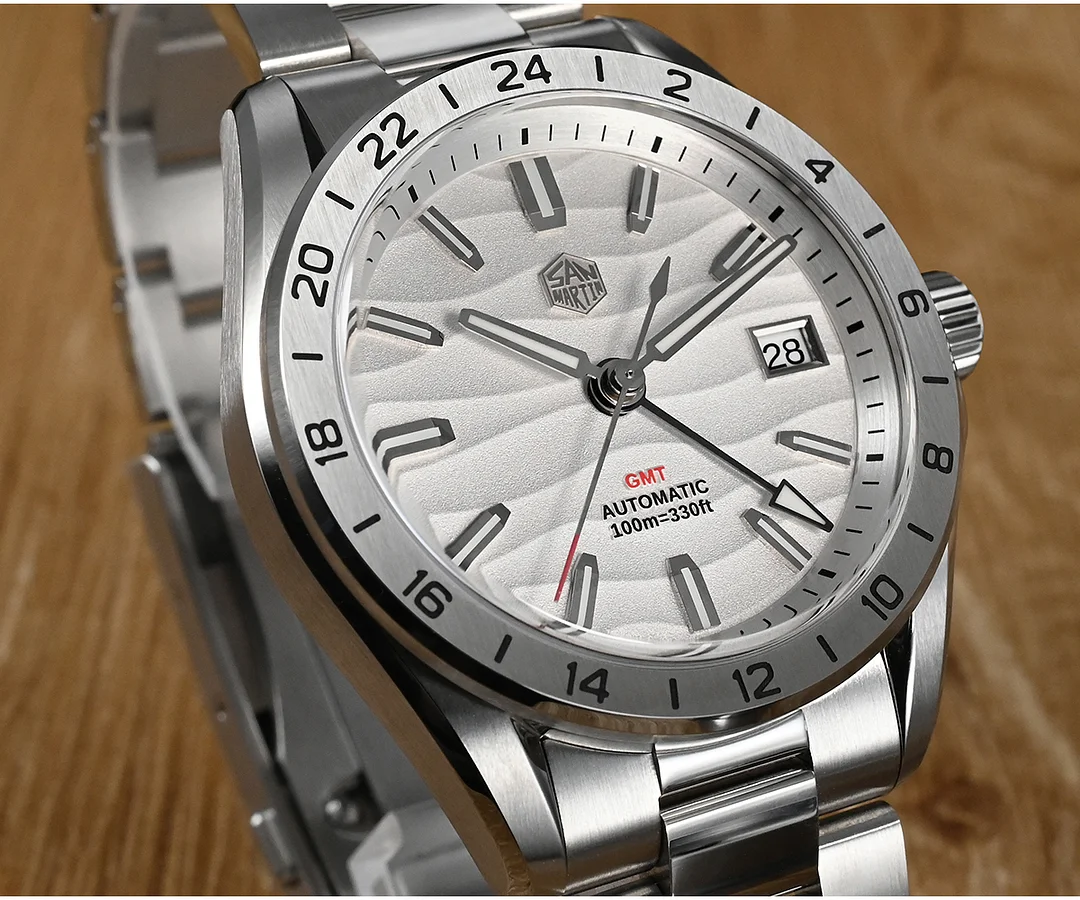 A calm choice—San Martin 39mm GMT Watch Mechanical SN0129San Martin Watch San Martin Official Authorized StoreSan Martin Watches