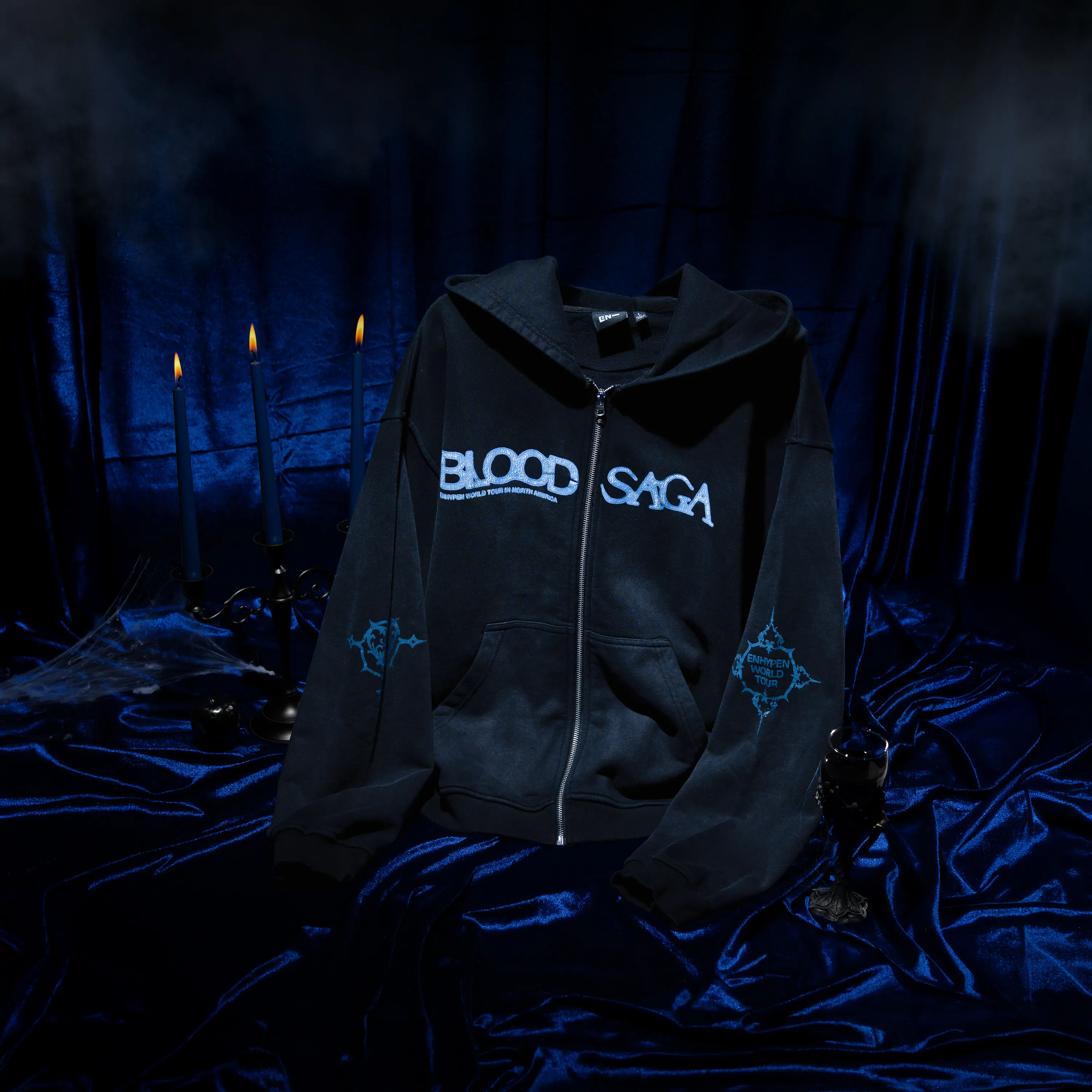 ENHYPEN Blood Saga World Tour US Zip Up Hoodie