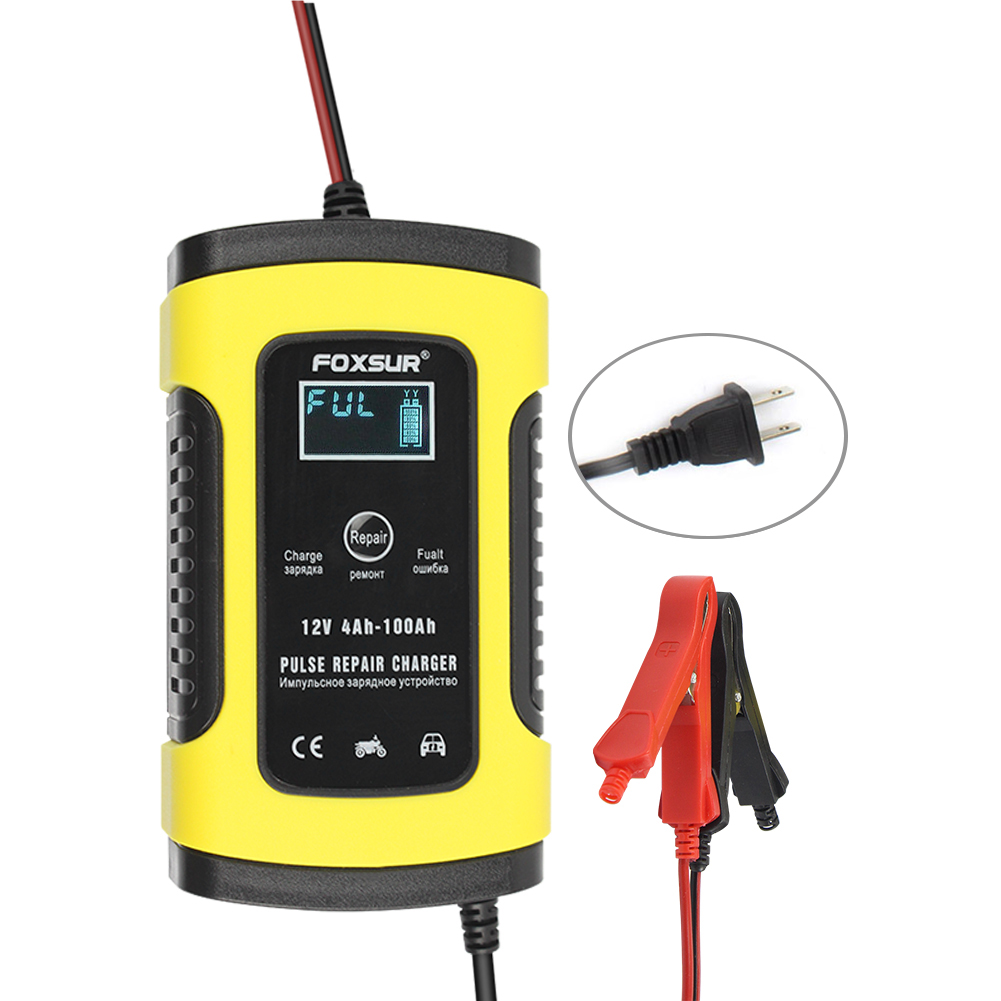 12V LCD Display Smart Car Motorcycle Battery Charger Auto Pulse Repair US, 501 Original
12V LCD Display Smart Car Motorcycle Battery Charger Auto Pulse Repair US, 501 Original